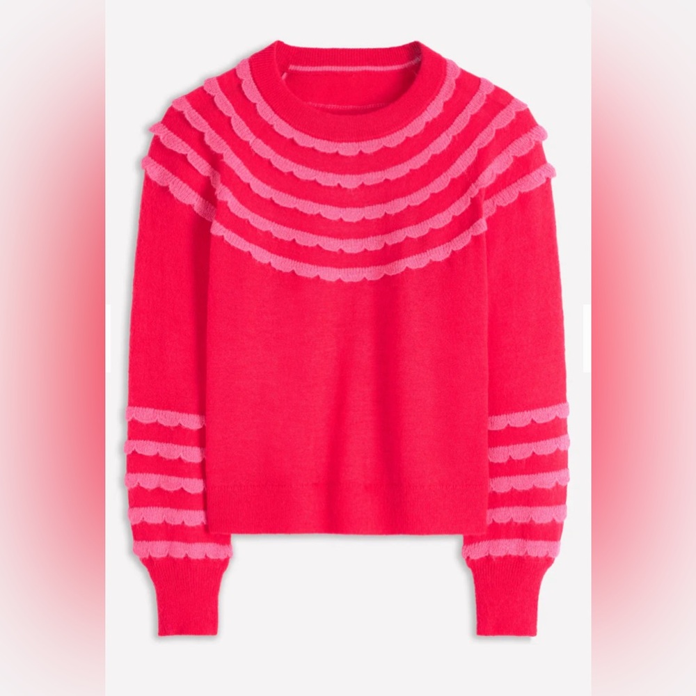 NWOT BODEN ALiCE FLUFFY RAGLAN JUMPER - Picture 3 of 8